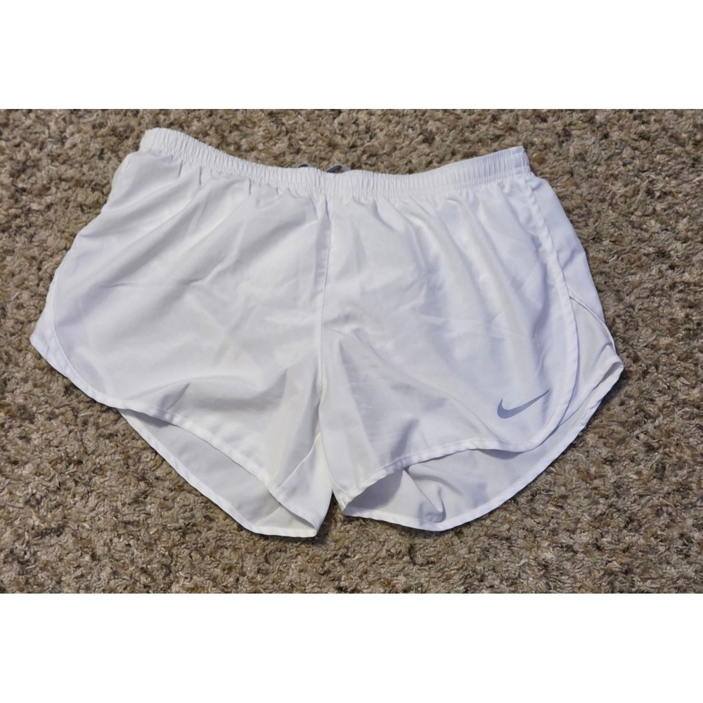 Nike Dri-Fit Lined Athletic Shorts Women's Size Medium White